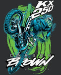 Smoke Screen Green KX250 T-Shirt - NEW