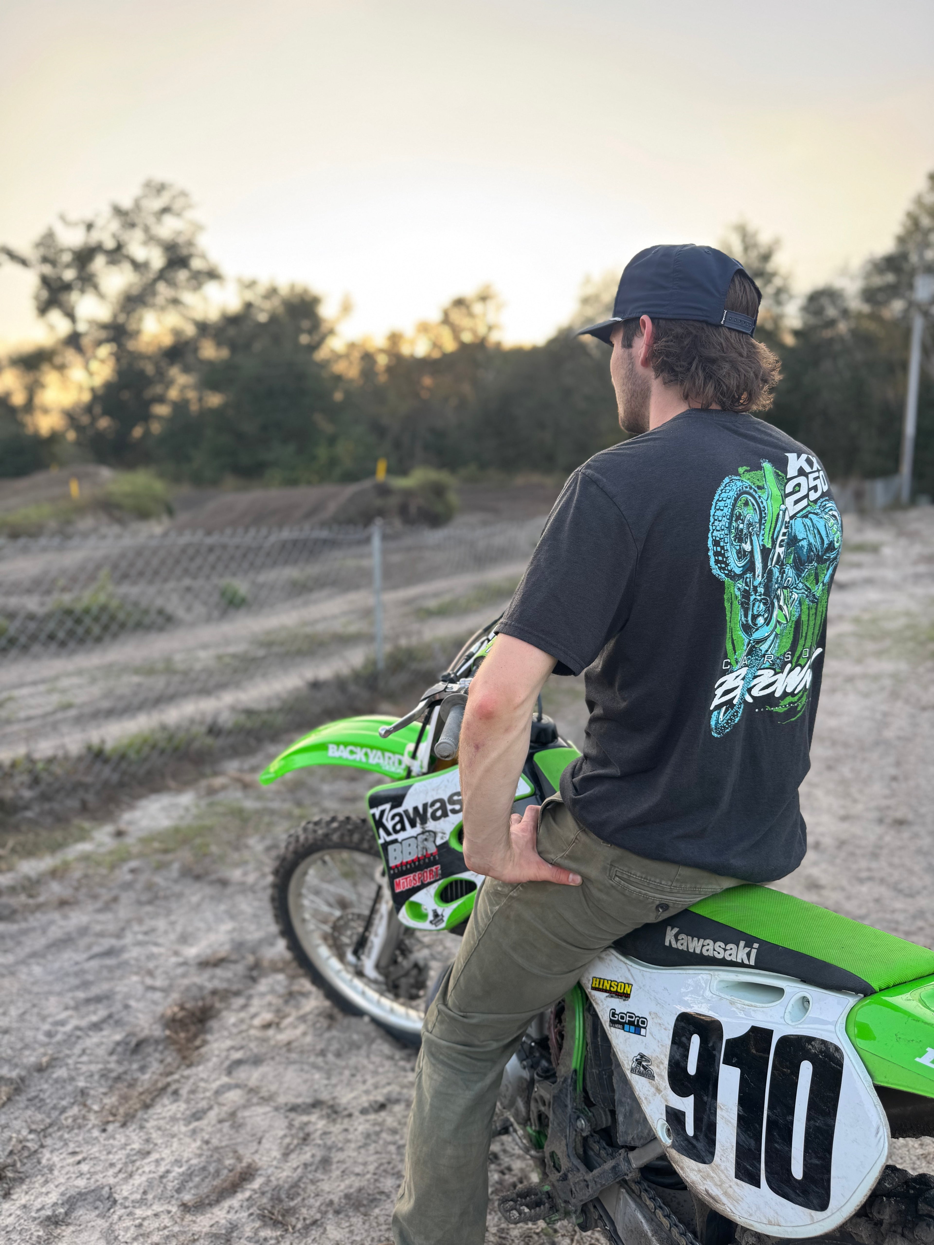 Smoke Screen Green KX250 T-Shirt - NEW