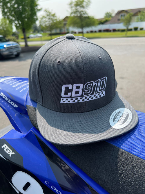 CB910 Logo SnapBack Flat Bill Hat